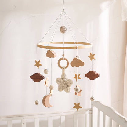 Wooden Crib Mobile – Star Design Nursery Decor