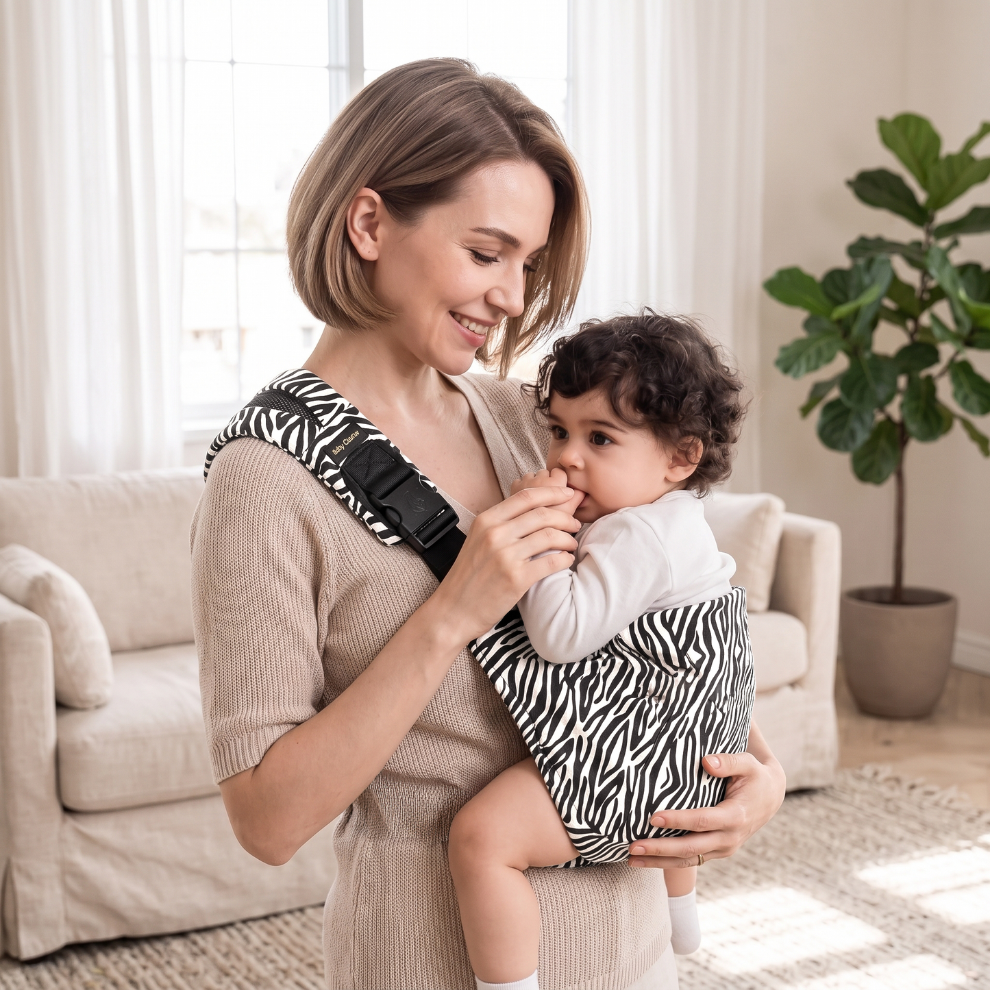 Baby Hip Seat Carrier – Leopard Print Ergonomic Waist Carrier