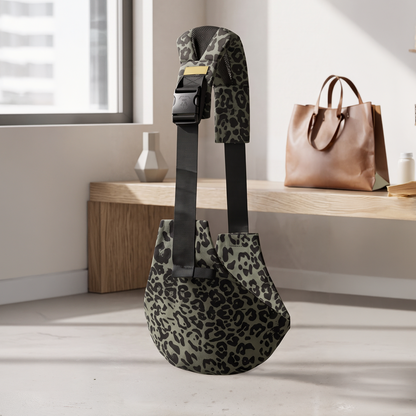Baby Hip Seat Carrier – Leopard Print Ergonomic Waist Carrier