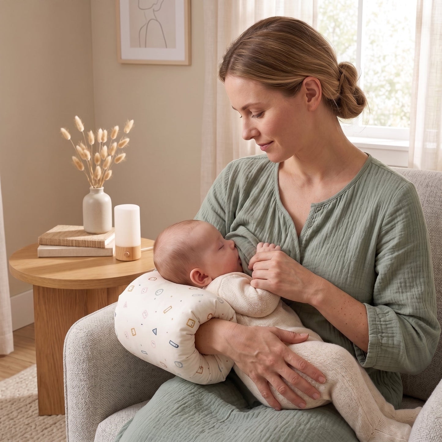 Feeding Arm Support Pillow – Baby Nursing Cushion