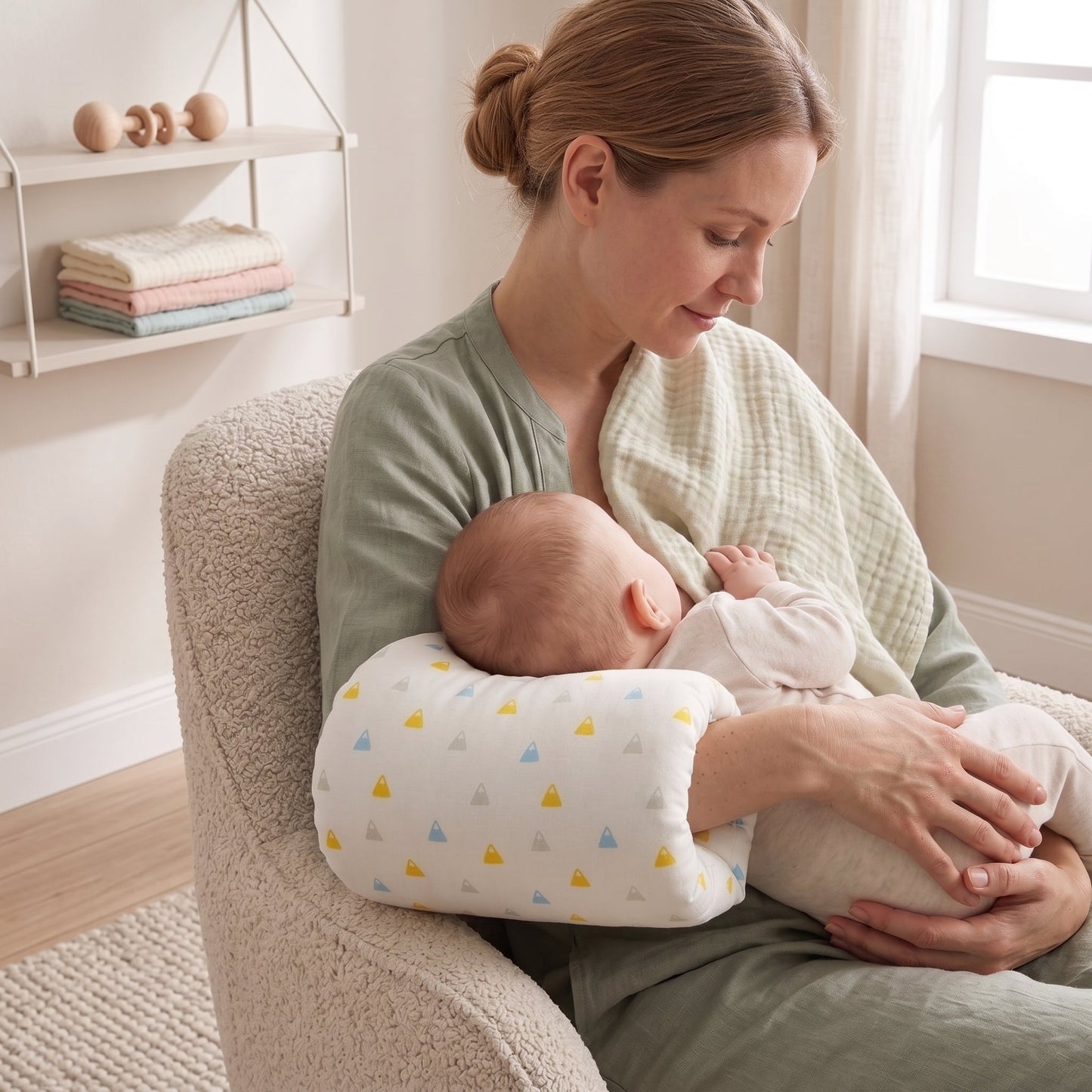 Feeding Arm Support Pillow – Baby Nursing Cushion