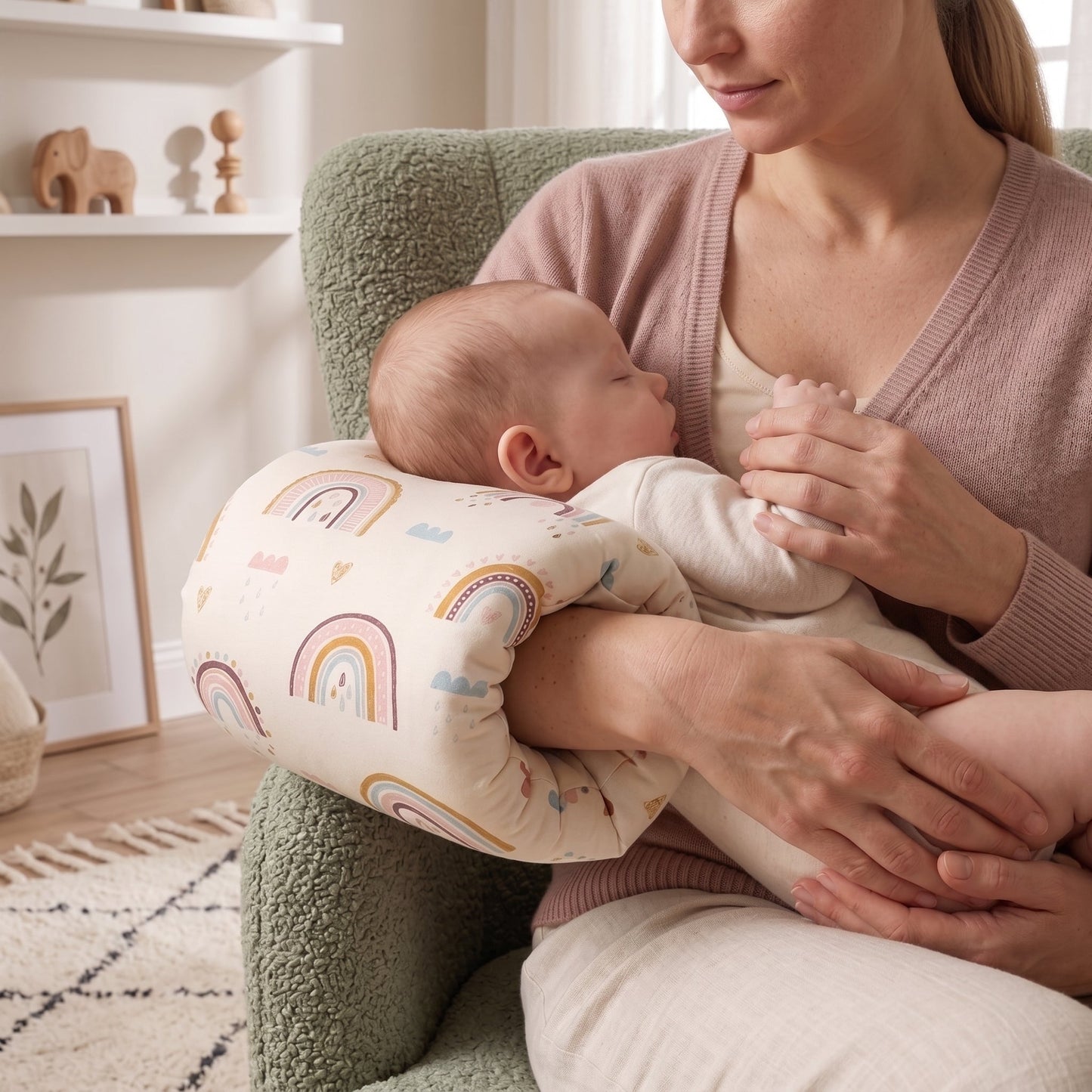 Feeding Arm Support Pillow – Baby Nursing Cushion