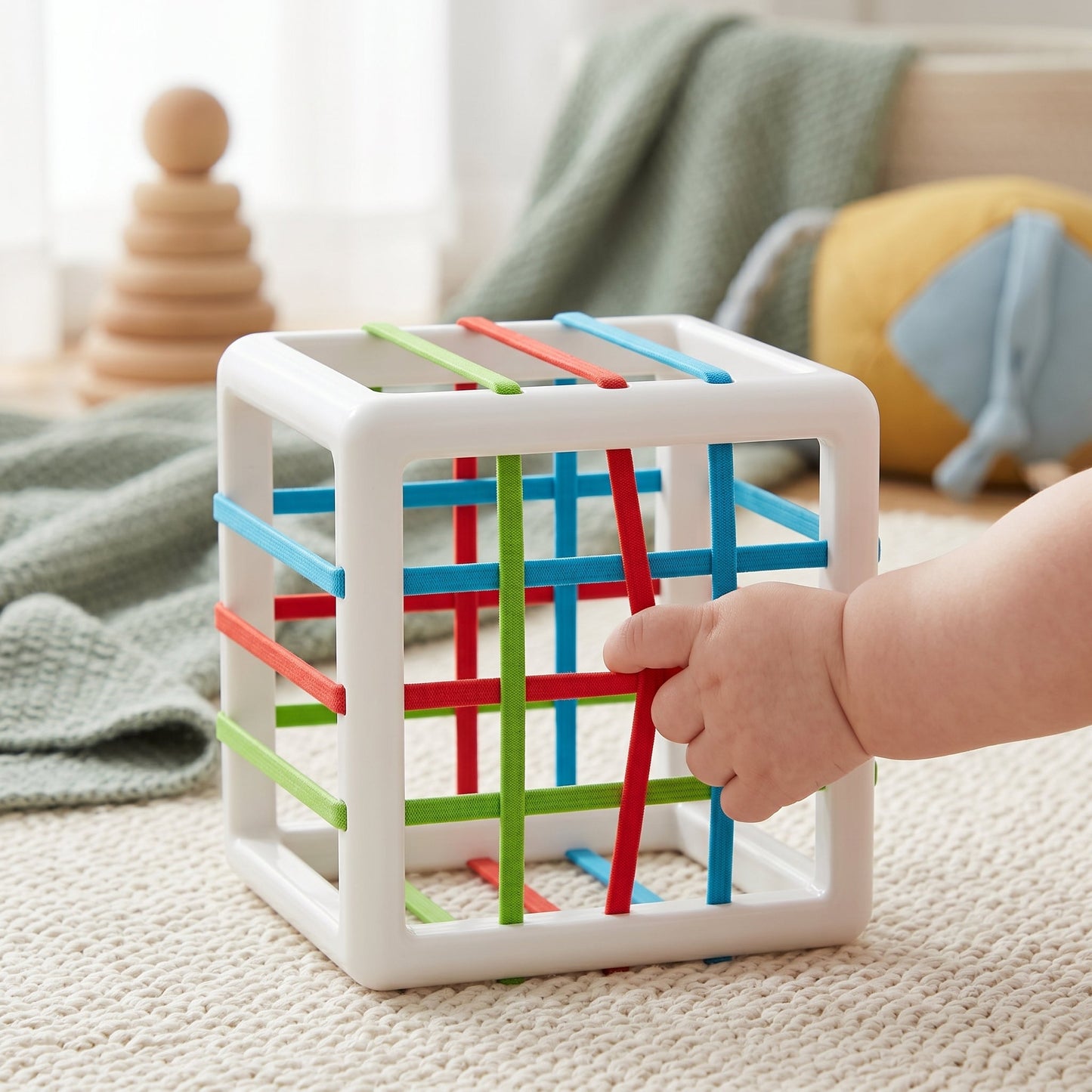 6-Piece Multi Sensory Shape Toy Set – Educational Baby Toy