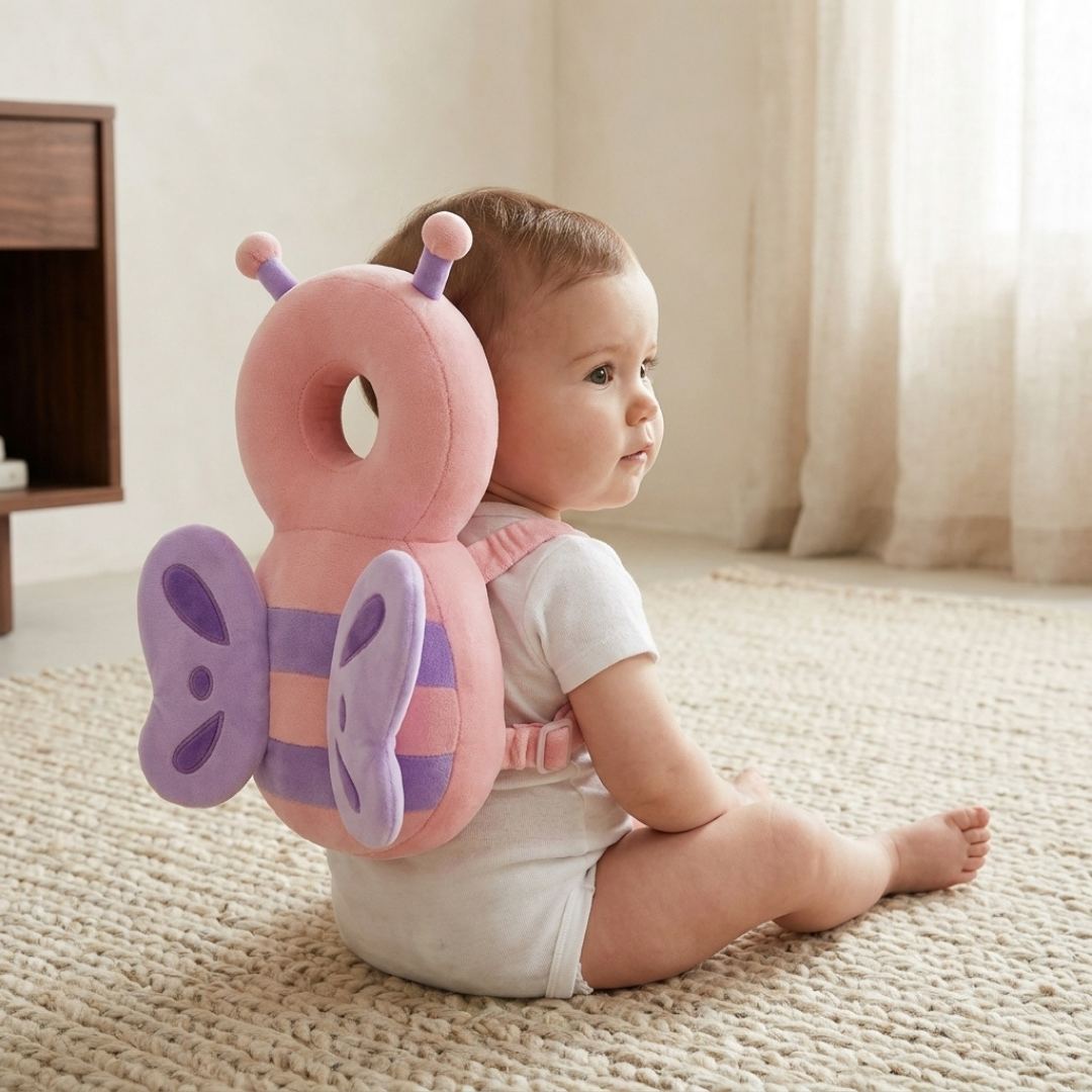 Toddler Anti-Fall Head Cushion Backpack – Safety Harness