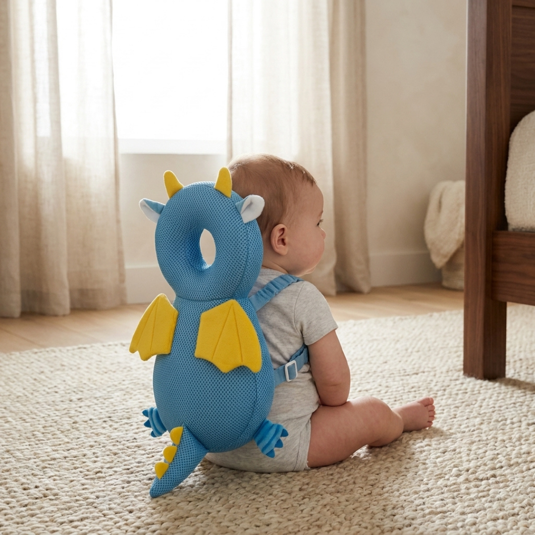 Toddler Anti-Fall Head Cushion Backpack – Safety Harness