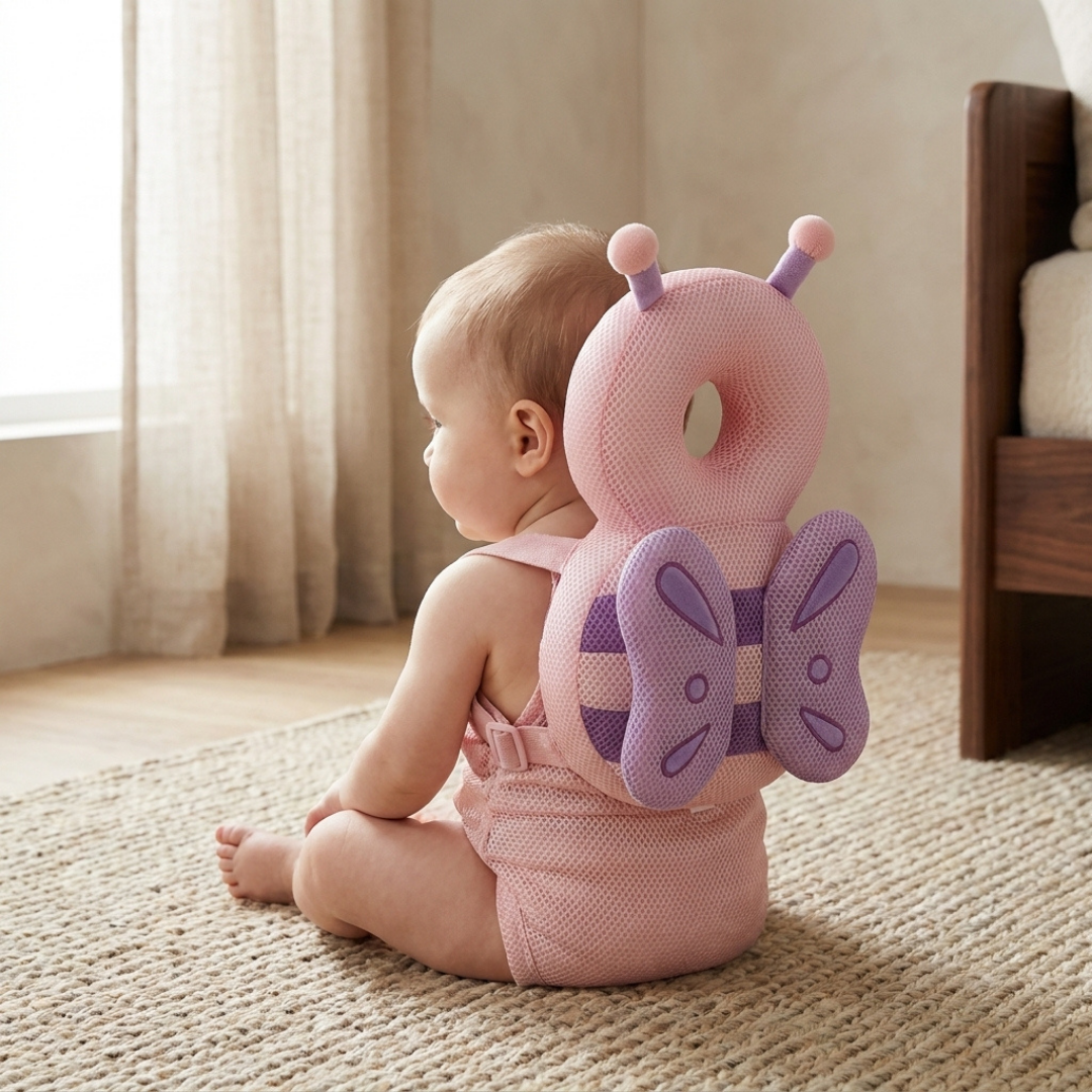 Toddler Anti-Fall Head Cushion Backpack – Safety Harness
