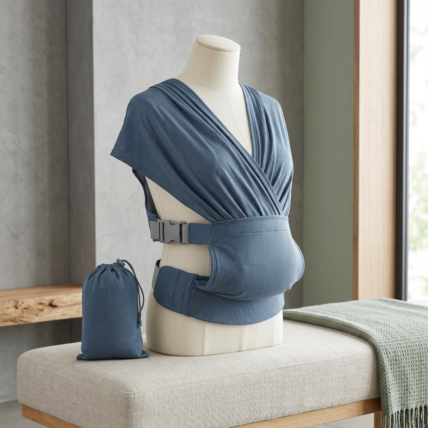 Adjustable Wrap Baby Carrier – Hands-Free Sling