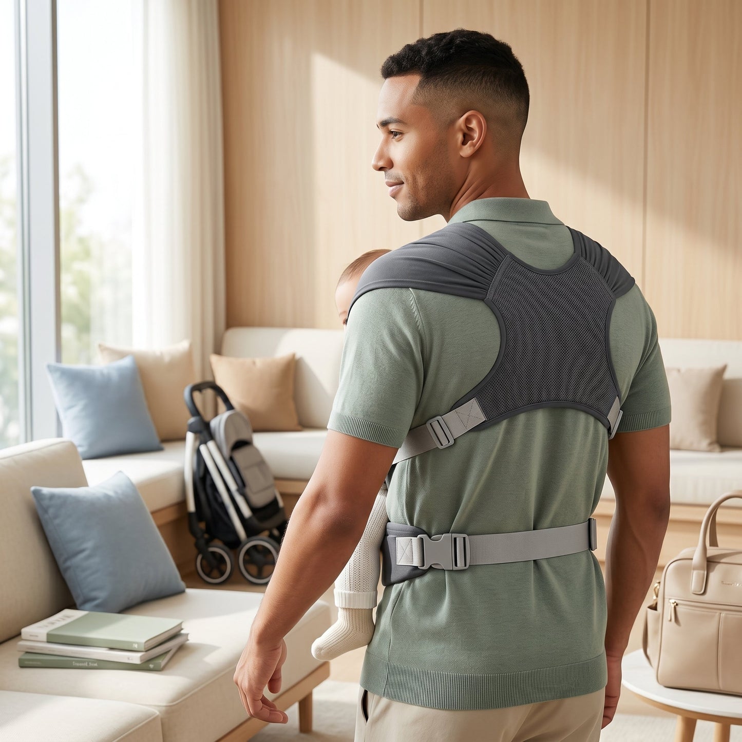 Adjustable Wrap Baby Carrier – Hands-Free Sling