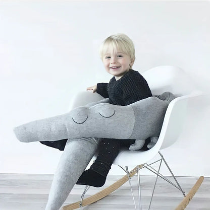 Animal Crib Bumper Liner Plush Toy – Padded Crib Protector