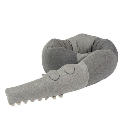 Animal Crib Bumper Liner Plush Toy – Padded Crib Protector