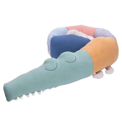 Animal Crib Bumper Liner Plush Toy – Padded Crib Protector