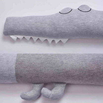Animal Crib Bumper Liner Plush Toy – Padded Crib Protector