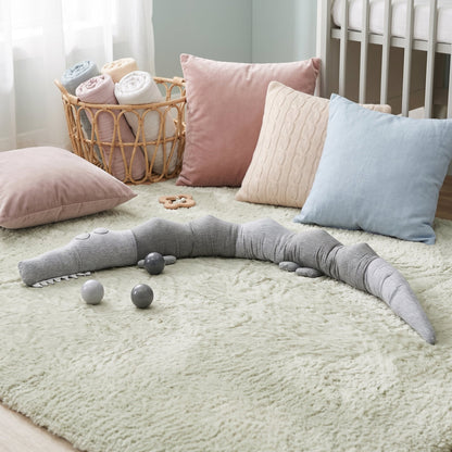 Animal Crib Bumper Liner Plush Toy – Padded Crib Protector