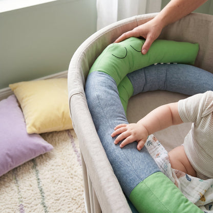 Animal Crib Bumper Liner Plush Toy – Padded Crib Protector