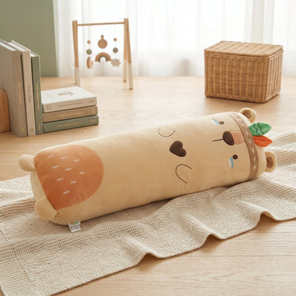 Animal Strip Plush Pillow Toy – Huggable Stuffed Cushion