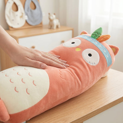 Animal Strip Plush Pillow Toy – Huggable Stuffed Cushion