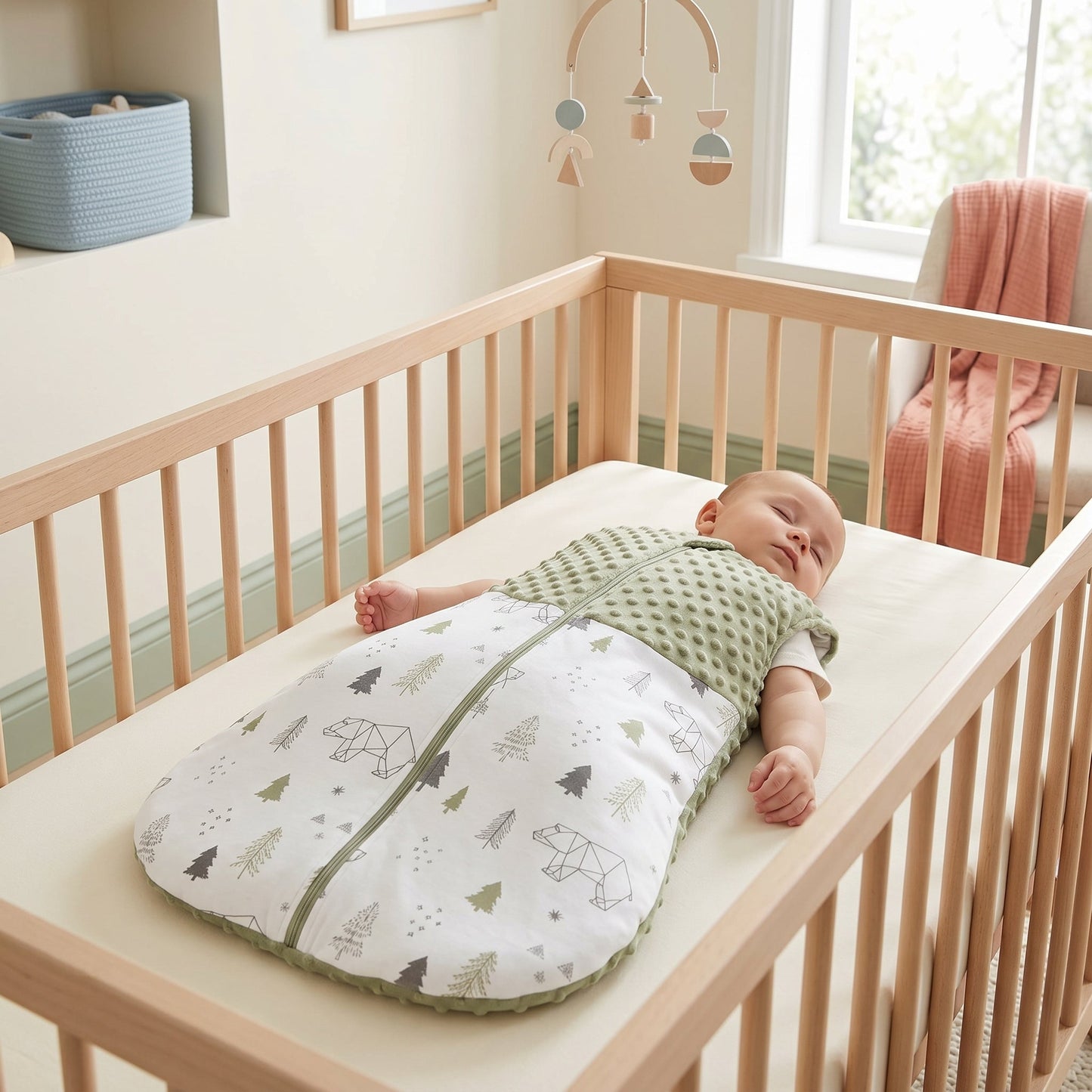 Baby Cotton Printed Sleeping Bag – Wearable Sleep Sack