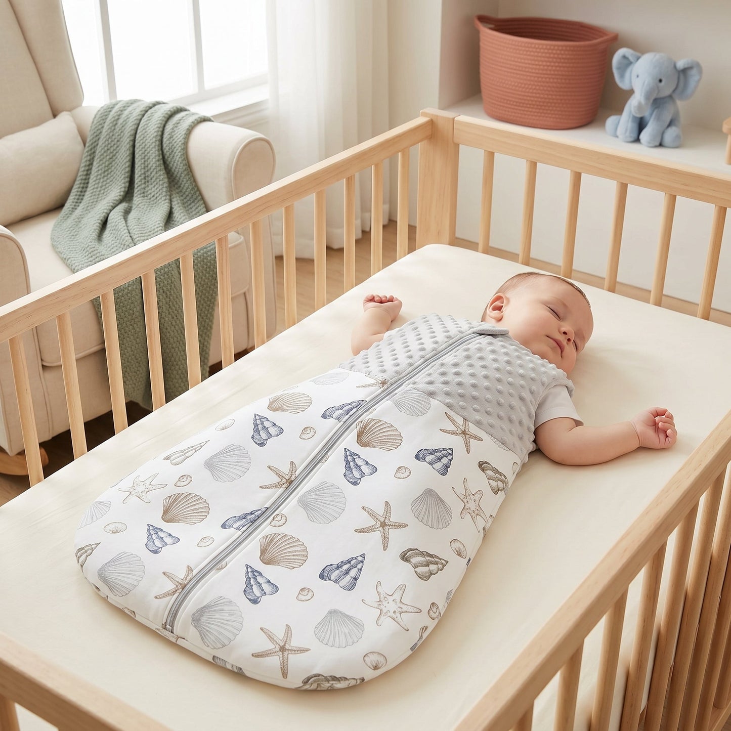 Baby Cotton Printed Sleeping Bag – Wearable Sleep Sack