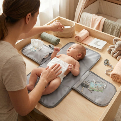 Baby Diaper Backpack with Compression Storage – Changing Pad