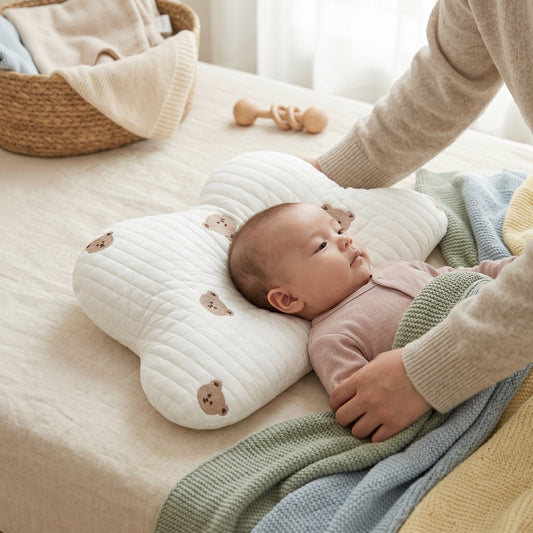 Newborn Head Shaping Pillow – Bear Design Flat Head Prevention