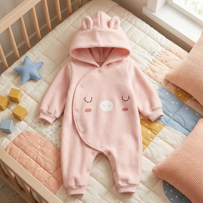 Baby Hoodie Romper – Autumn Outfit for Infants