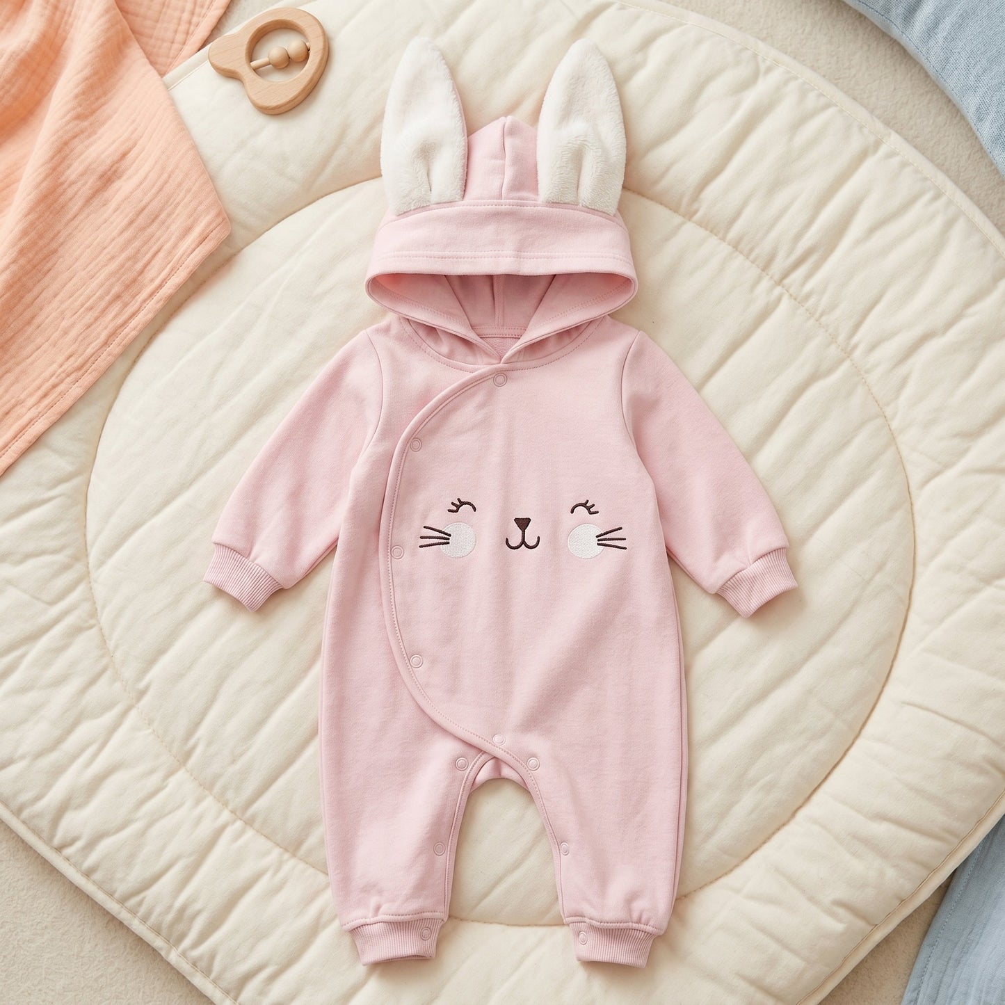 Baby Hoodie Romper – Autumn Outfit for Infants