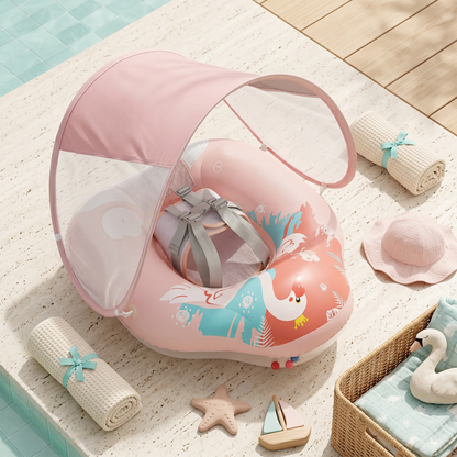 Baby Swimming Float Ring with Mesh Seat – Inflatable Pool Float