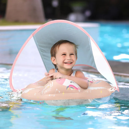 Baby Swimming Float Ring with Mesh Seat – Inflatable Pool Float