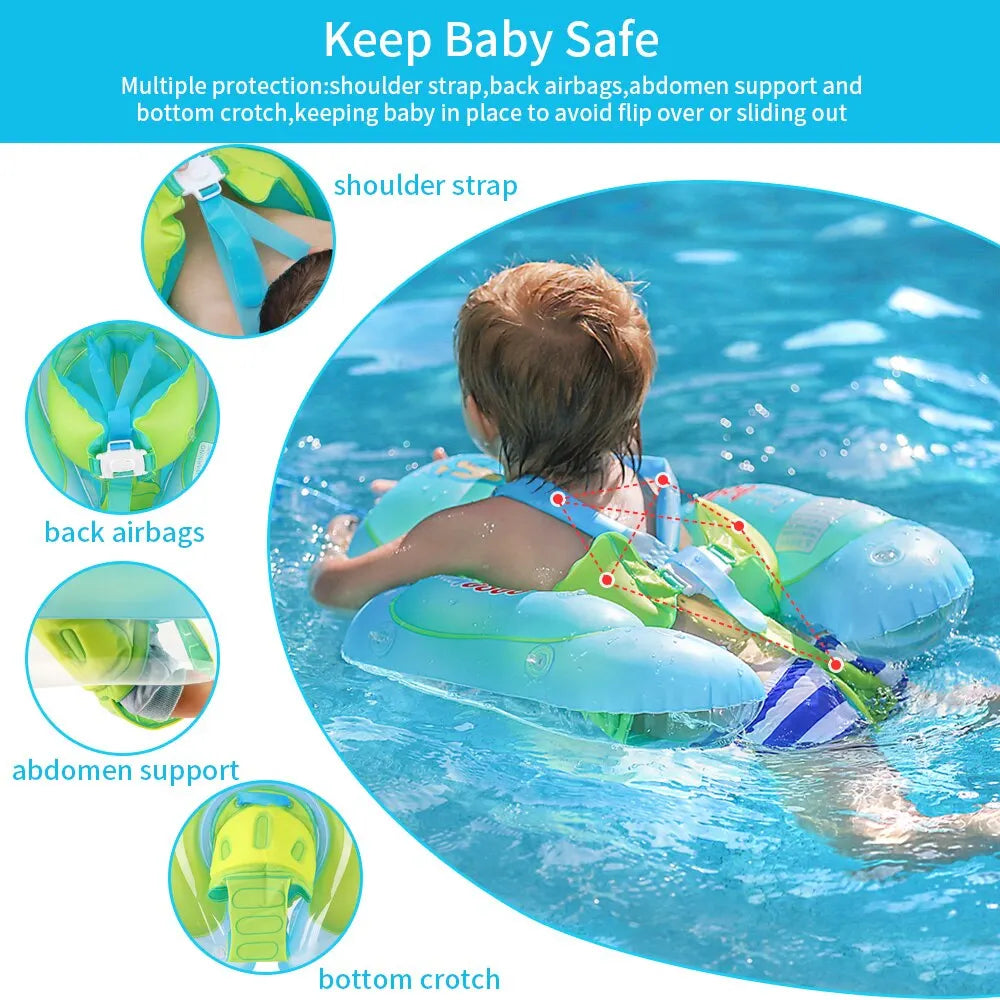 Baby Swimming Float Ring with Mesh Seat – Inflatable Pool Float