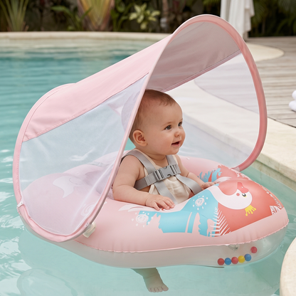 Baby Swimming Float Ring with Mesh Seat – Inflatable Pool Float
