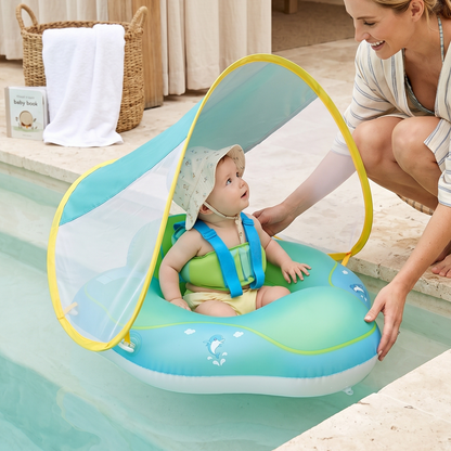 Baby Swimming Float Ring with Mesh Seat – Inflatable Pool Float