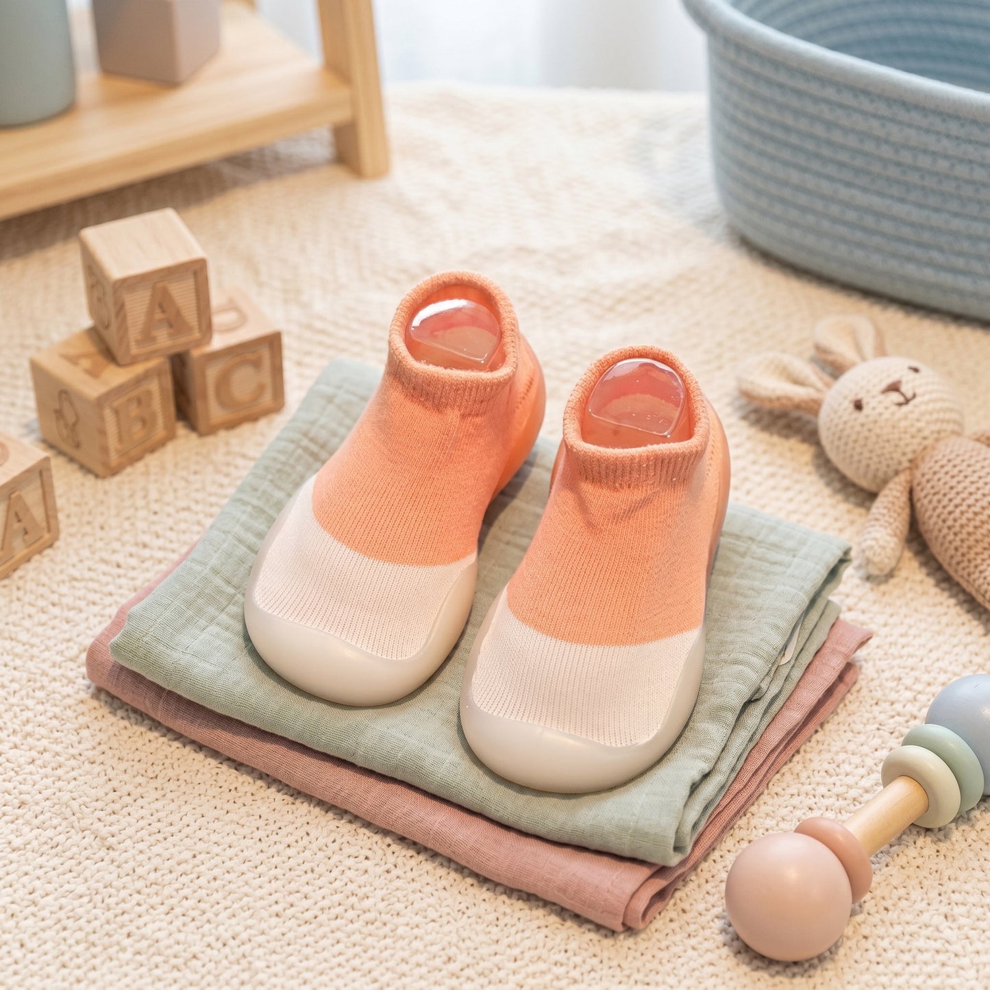 Toddler Sock Shoes – Stretchy Slip-On Walker Shoes