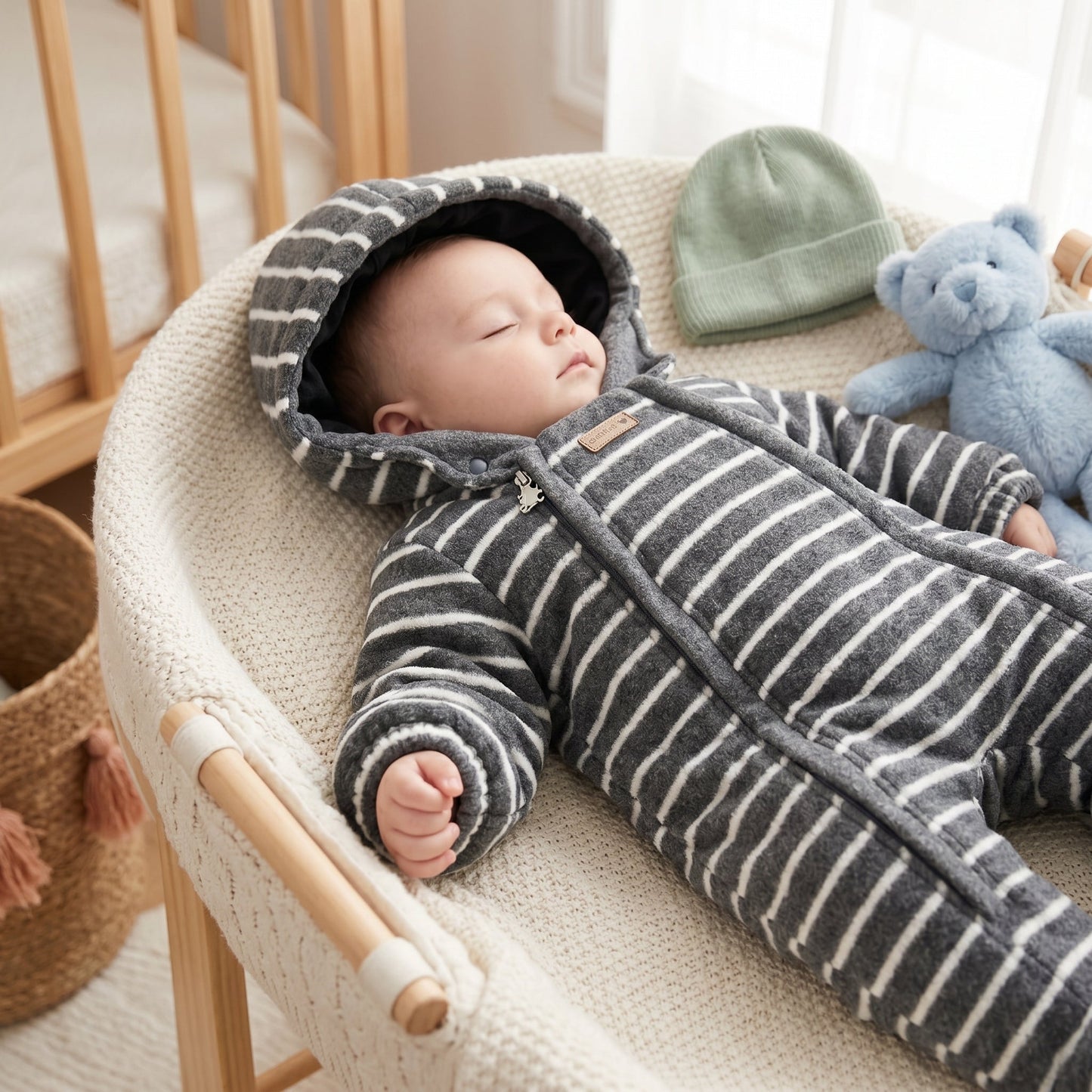 Baby Winter Fleece Snowsuit with Hood – Warm Outerwear