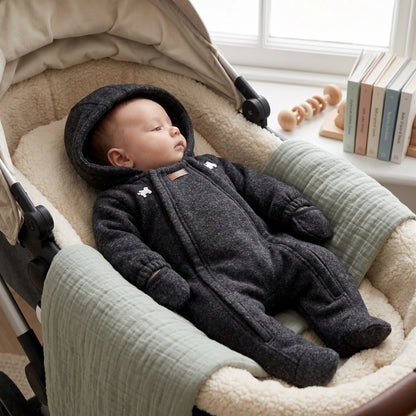 Baby Winter Fleece Snowsuit with Hood – Warm Outerwear