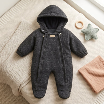 Baby Winter Fleece Snowsuit with Hood – Warm Outerwear