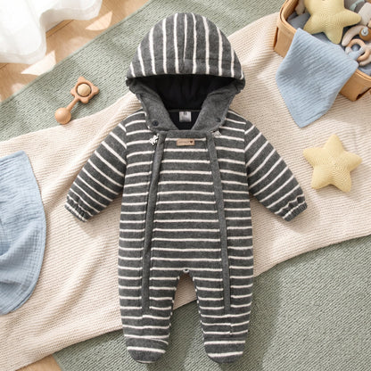 Baby Winter Fleece Snowsuit with Hood – Warm Outerwear