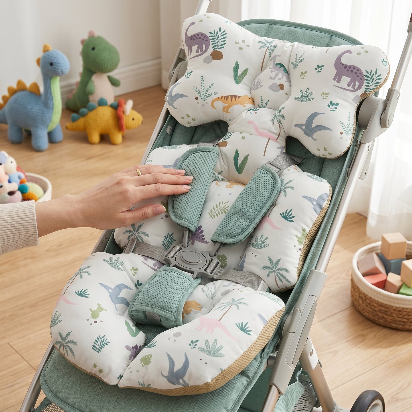 Breathable Head Support Stroller Pad – Baby Neck Cushion