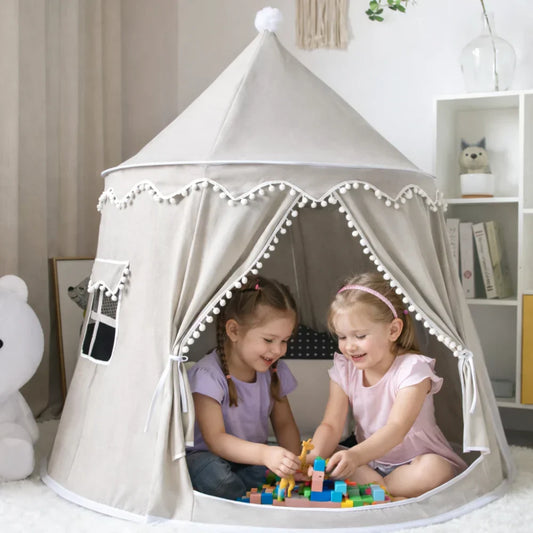 Canvas Kids Play Tent Teepee – Indoor Playhouse
