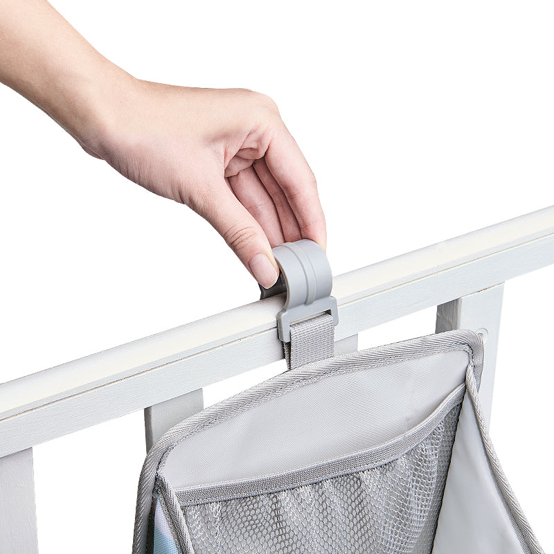 Hanging Crib Storage Organizer – Detachable Pocket Caddy