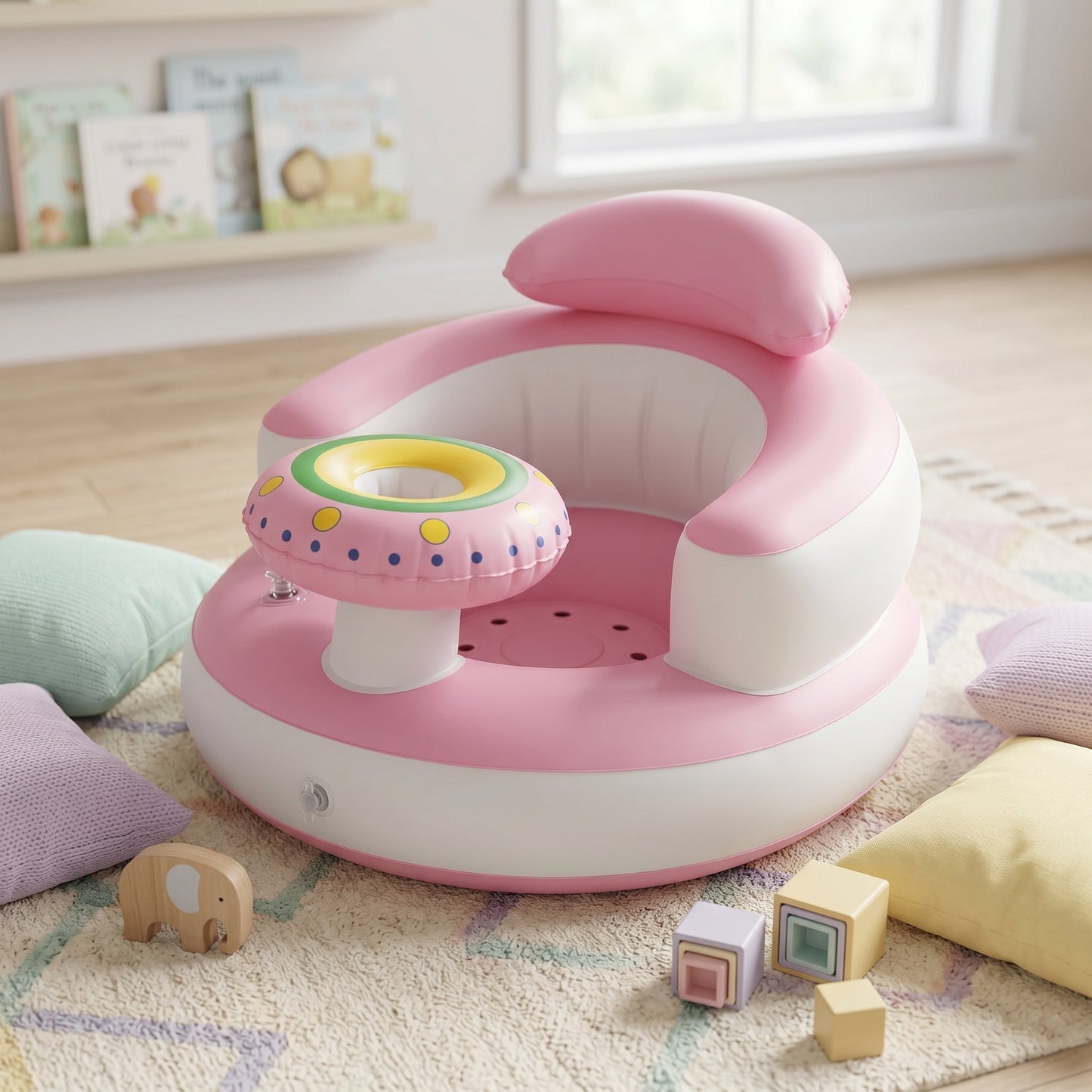 Inflatable Baby Floor Seat – Sit-Up Support Chair