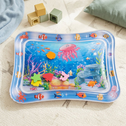 Inflatable Tummy Time Water Play Mat for Toddlers