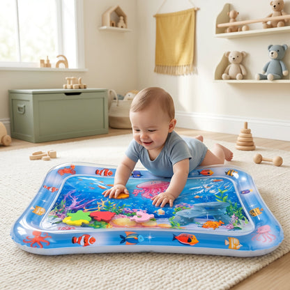 Inflatable Tummy Time Water Play Mat for Toddlers