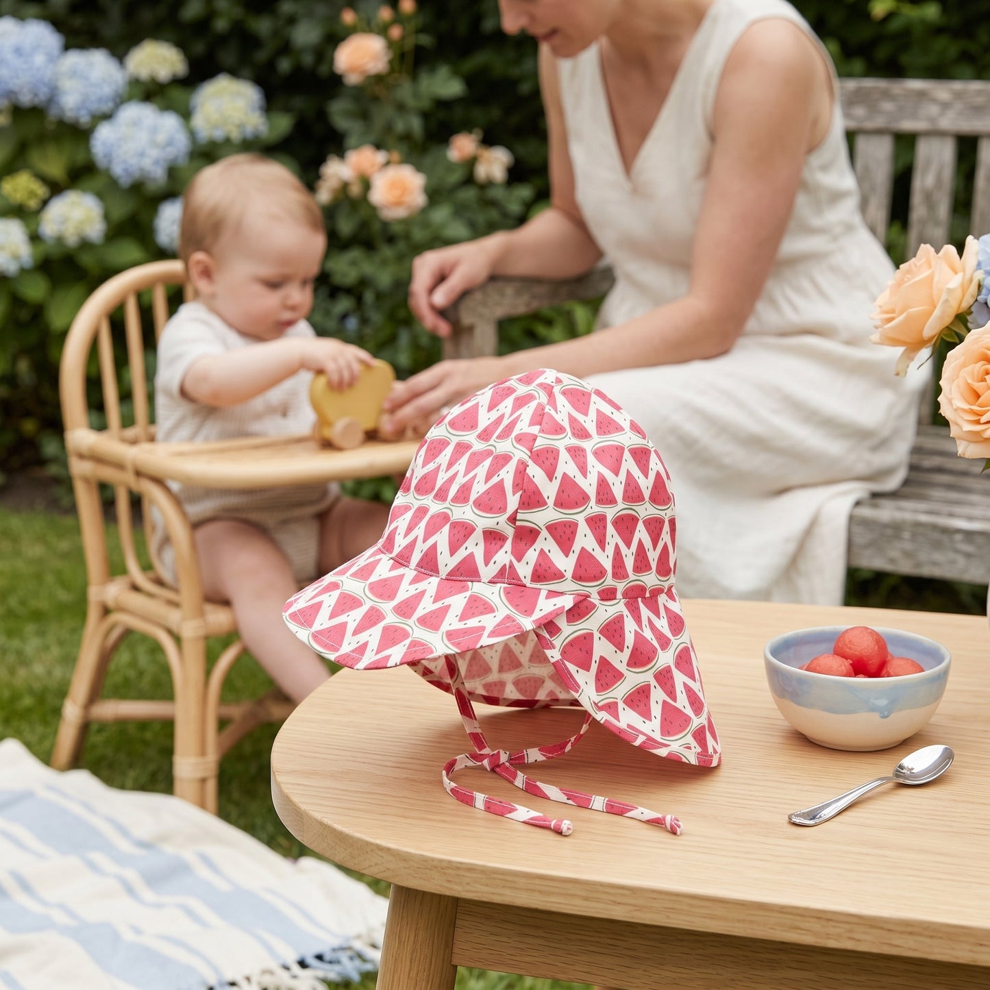 Baby Sun Hat UPF 50 – Adjustable Wide Brim Sun Protection Hat