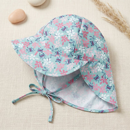 Baby Sun Hat UPF 50 – Adjustable Wide Brim Sun Protection Hat