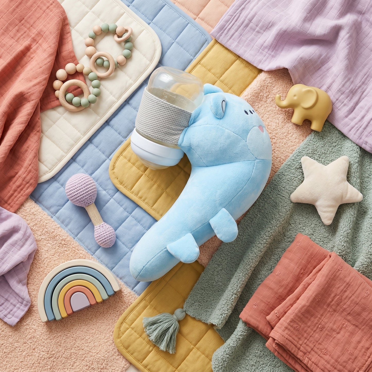 Baby Feeding Support Pillow – Hands-Free Bottle Holder