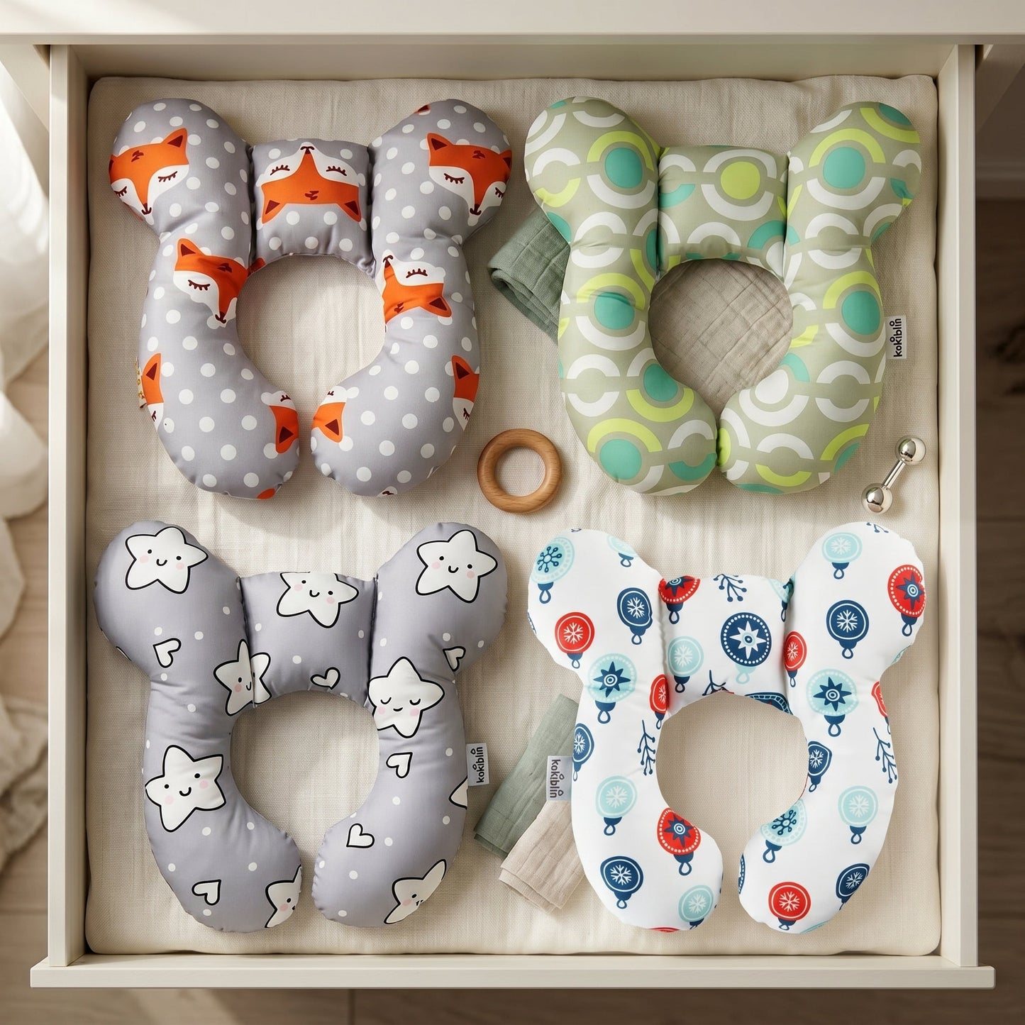 Baby Neck & Head Support Pillow for Car Seat – Travel Cushion