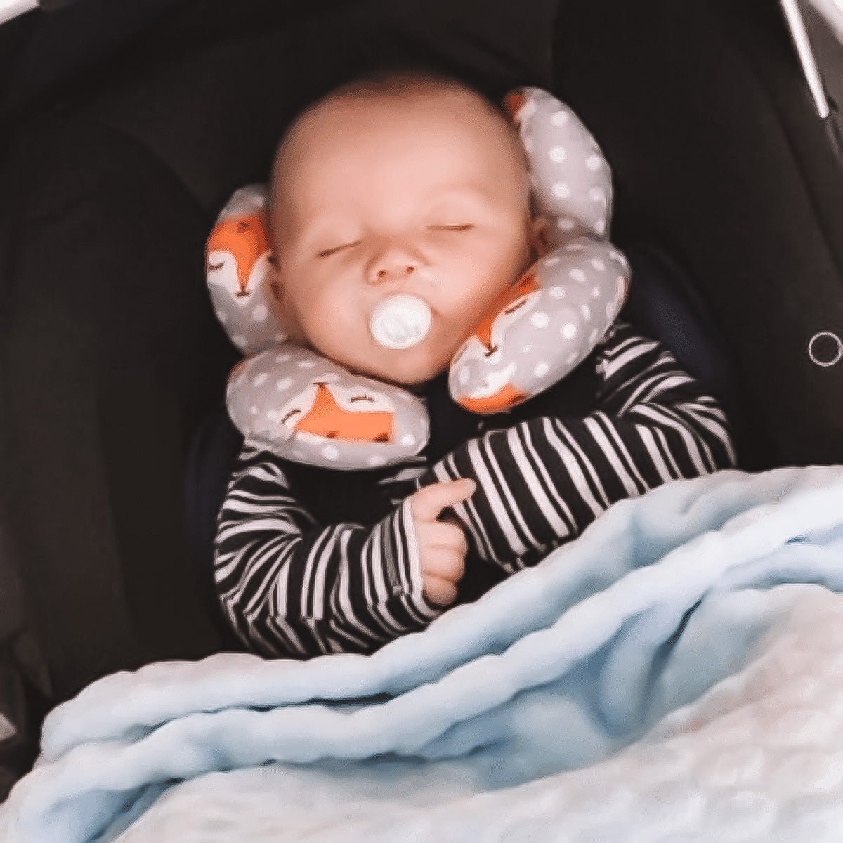Baby Neck & Head Support Pillow for Car Seat – Travel Cushion