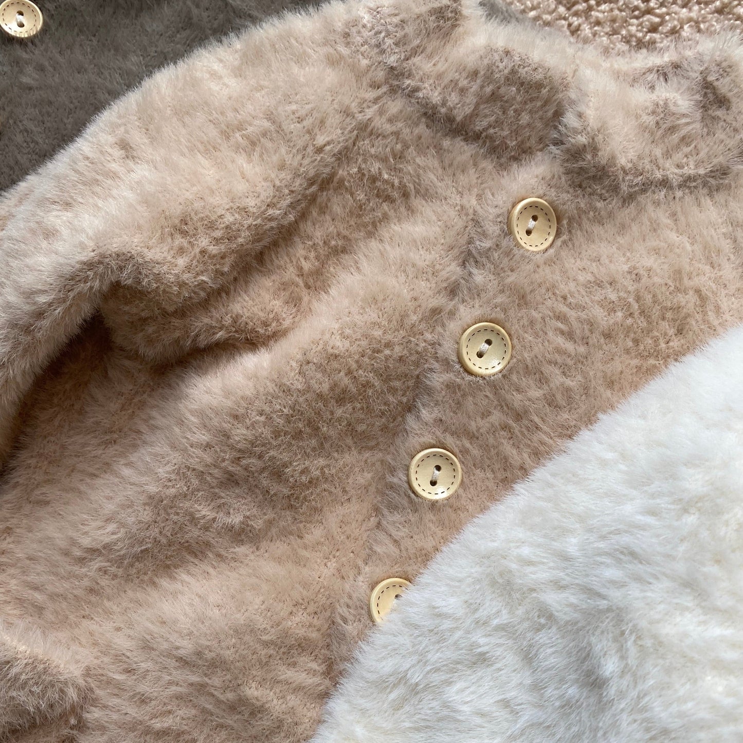 Baby Fluffy Bear Jumpsuit & Hat Set – Warm Fleece Outfit