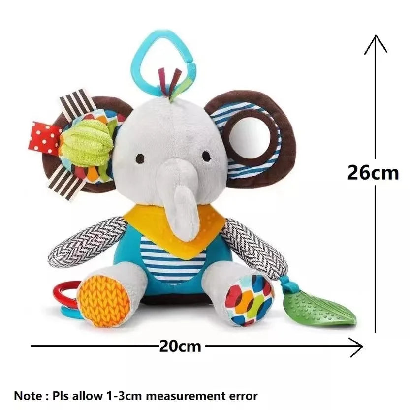 Elephant Hanging Rattle Toy for Baby Crib – Sensory Toy