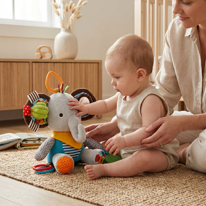 Elephant Hanging Rattle Toy for Baby Crib – Sensory Toy